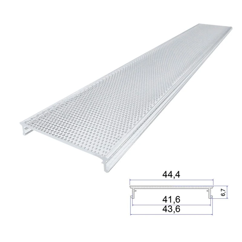 Chụp đèn đùn chống chói acrylic