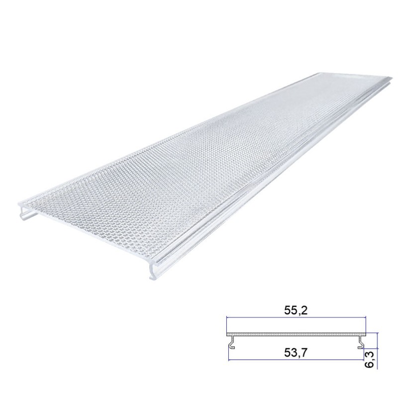 Chụp đèn ép đùn Polycarbonate chống chói Chụp đèn ép đùn Polycarbonate chống chói