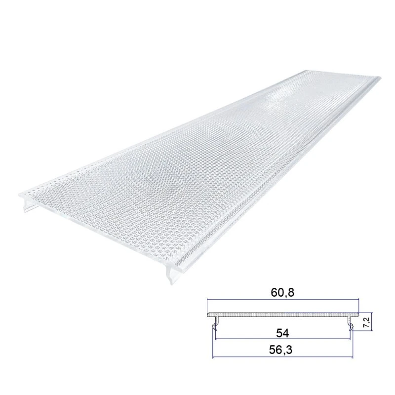 Chụp đèn ép đùn mẫu kim cương Polycarbonate