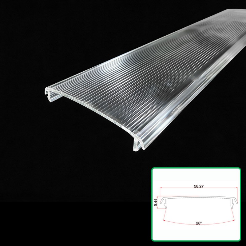 Chụp đèn ép đùn trong suốt Polycarbonate Chụp đèn ép đùn trong suốt Polycarbonate